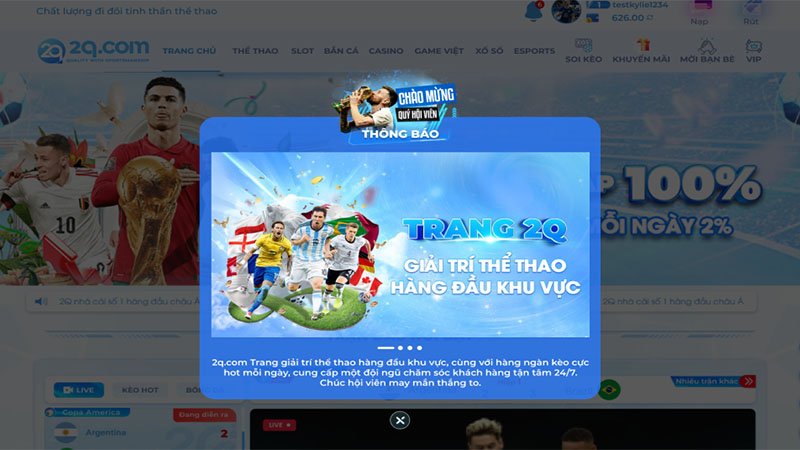 Để sử dụng 2Q trực tiếp Euro, người dùng cần đăng ký một tài khoản trên nền tảng này