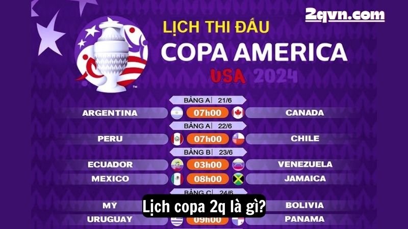 Lịch copa 2q là gì?