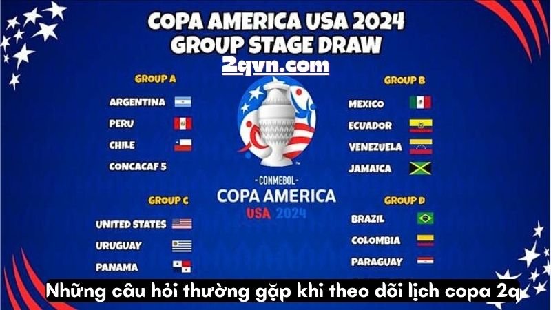 Những câu hỏi thường gặp khi theo dõi lịch copa 2q